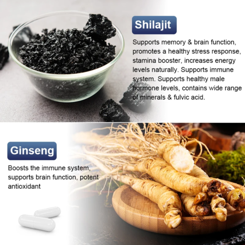 Mulittea Hot Sale 100% Organic Shilajit & Maca Capsules
