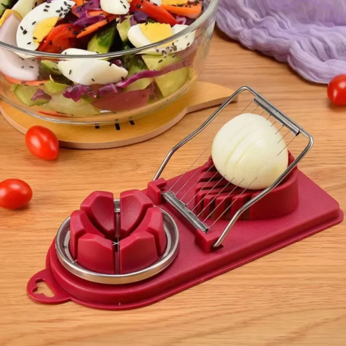 Multifunctional Egg Cutter Stainless Steel Egg Slicer