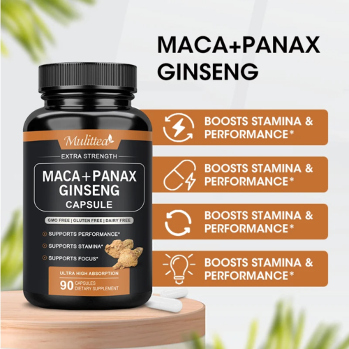 Mulittea Hot Sale 100% Organic Shilajit & Maca Capsules