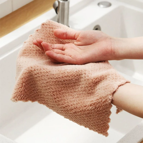 New 10PCS Microfiber Non-stick Oil Absorbent DishCloth