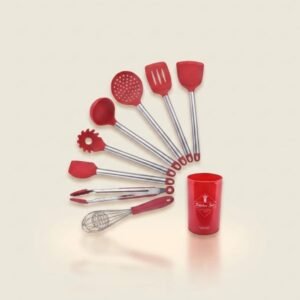 9pcsset-Stainless-Steel-Silicone-Kitchen-Utensil-Set-Tong-Spoon-Spatula-Whisk-Strainer-Cooking-Utensil-with-Storage-Bucket.jpeg Stainless Steel Silicone Kitchen Utensil Set