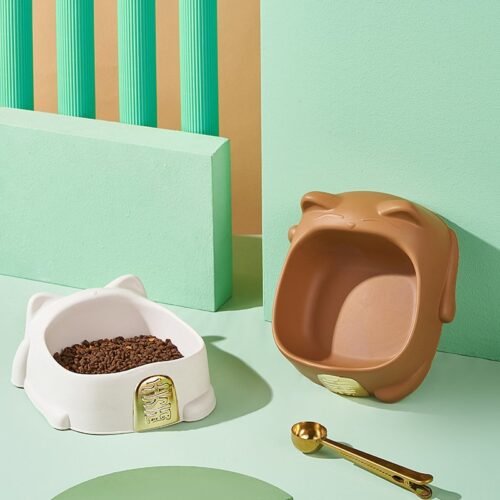 Cartoon Lucky Cat Food Bowl